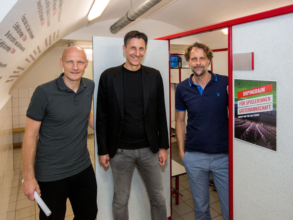Matthias Heidrich, Christian Keller und Carsten Schiel im NLZ des 1. FC Köln.
