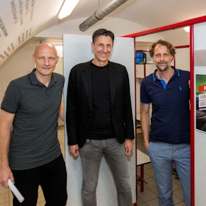 Matthias Heidrich, Christian Keller und Carsten Schiel im NLZ des 1. FC Köln.