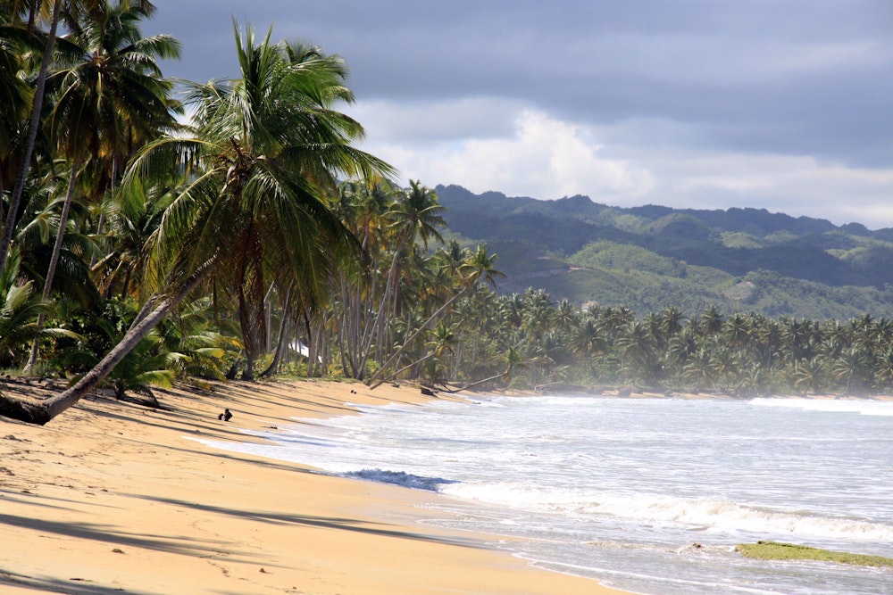 Karibischer Sandstrand in der Dominikanischen Republik. Symbolfoto.