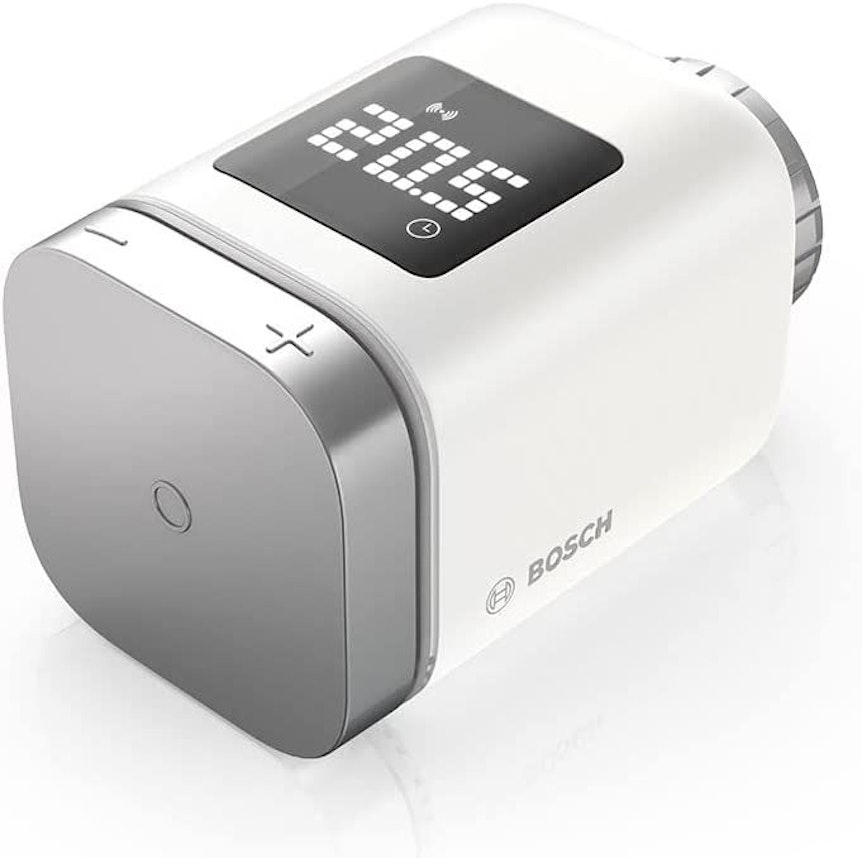 Bosch Smart Home Heizkörperthermostat II Produktbild. Bild für Energiesparende Geräte Artikel.