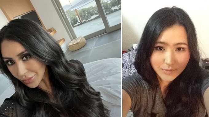 Cherri Lee aus Südkorea vor und nach ihren Schönheitsoperationen.