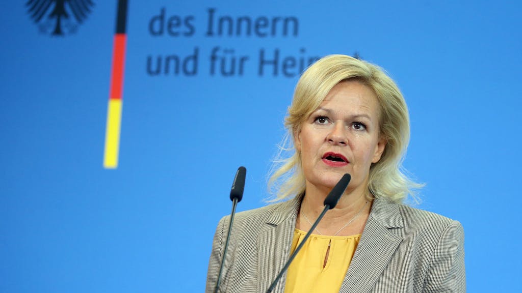 Nancy Faeser (SPD) (hier 2022 in Luxemburg) hat nun Konsequenzen gezogen.