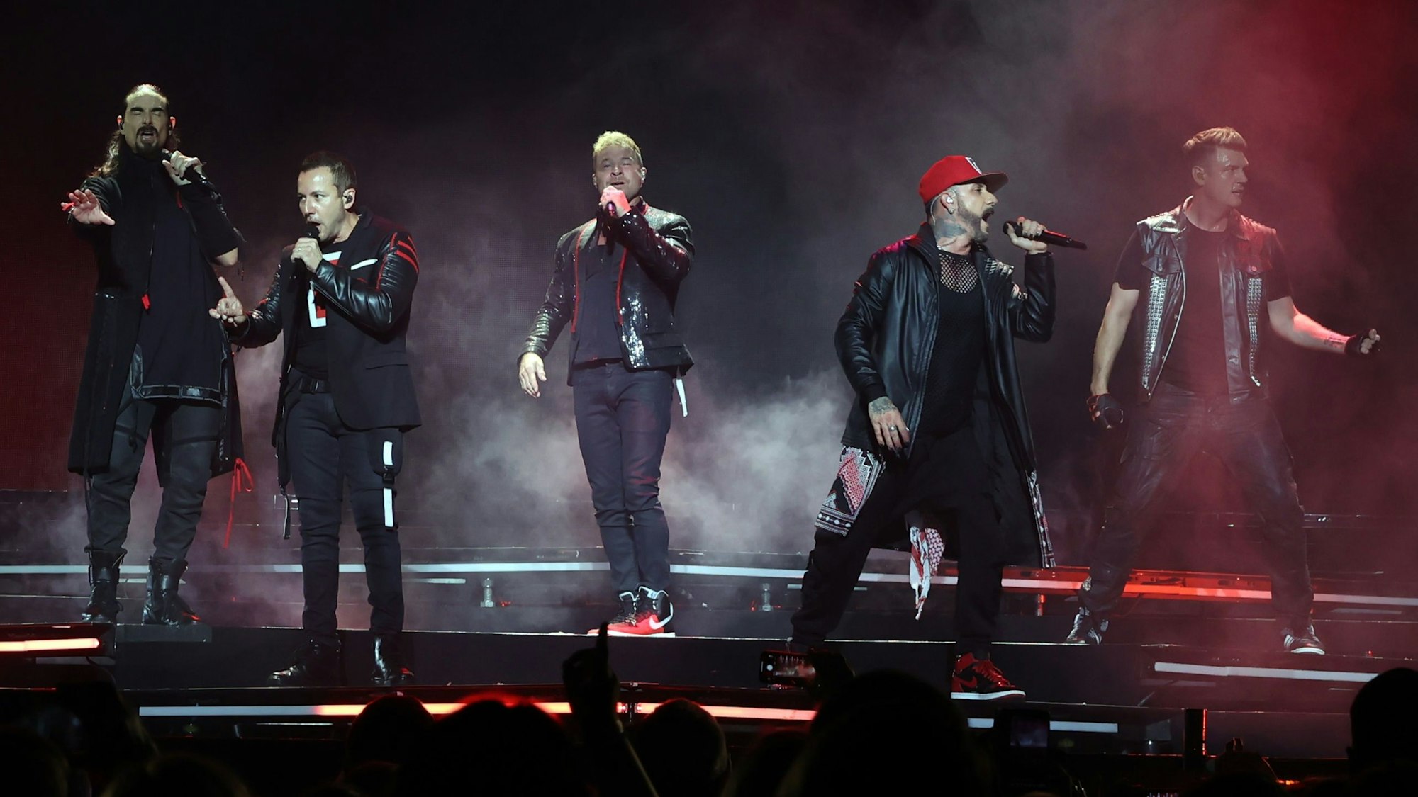 Die Backstreet Boys in der Lanxess Arena
beim Auftritt.