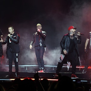 Die Backstreet Boys in der Lanxess Arena beim Auftritt.