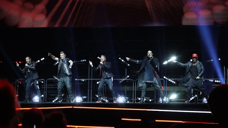 Die Backstreet Boys am 10. Oktober 2022 bei ihrem Konzert in der Lanxess Arena Köln.