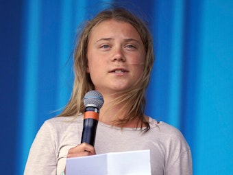 Greta Thunberg (hier am 25.06.2022 in Glastonbury) hat sich über ihr Privatleben geäußert.