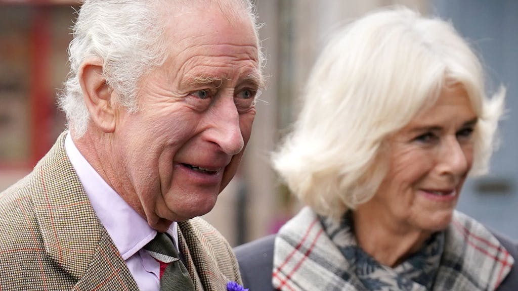 König Charles III. und die Königsgemahlin Camilla nehmen an einem Empfang teil, um der Gemeinde Aberdeenshire für ihre Organisation und Unterstützung nach dem Tod von Königin Elizabeth II. zu danken.