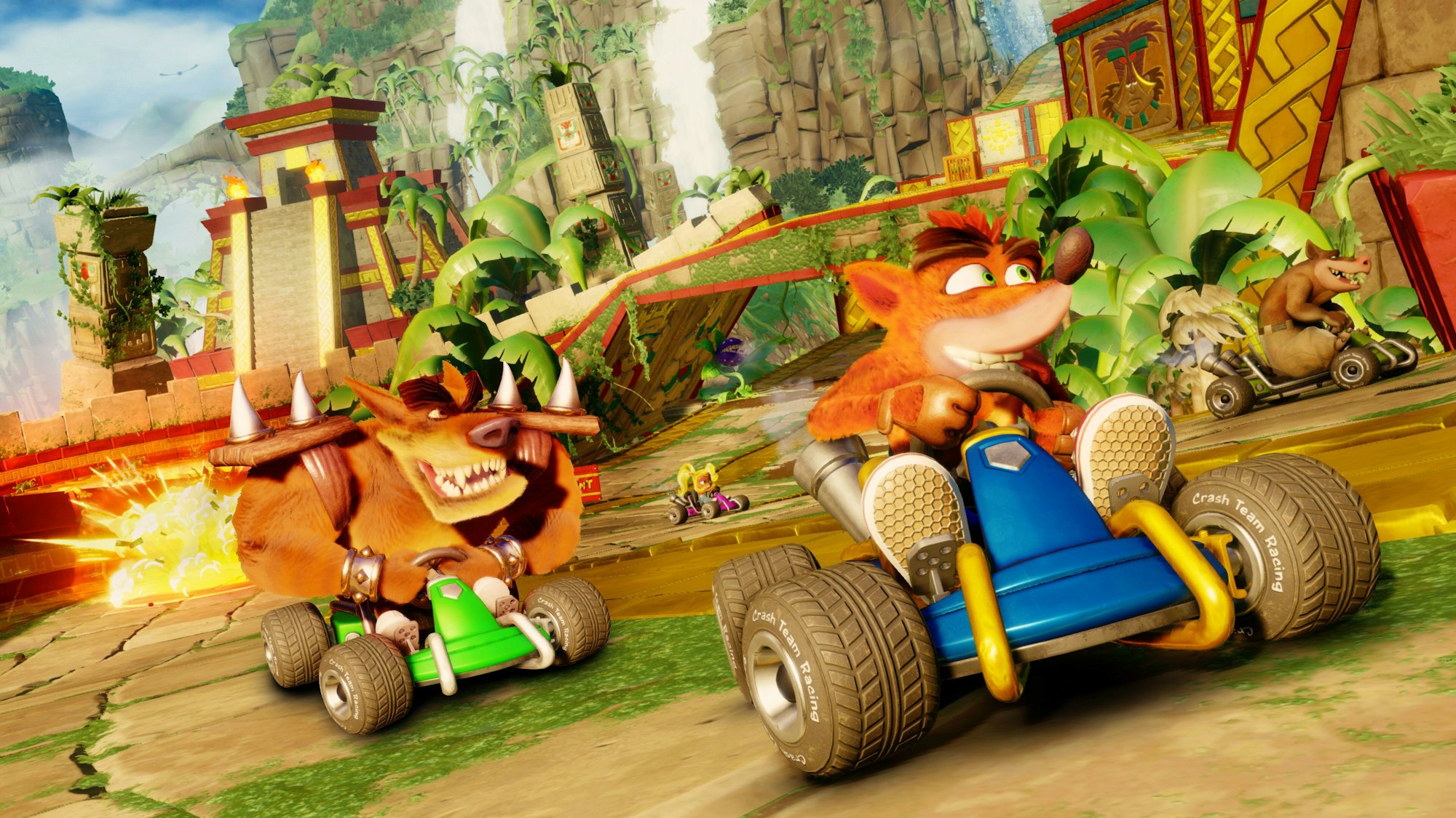 „Crash Team Racing Nitro-Fueled“ bringt rasante Action in den gemeinsamen Spieleabend.