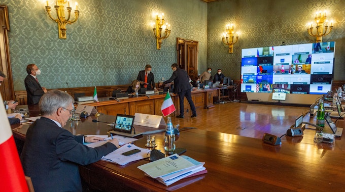 Unser Archivfoto zeigt ein Büro in einem Ministerium in Italien.