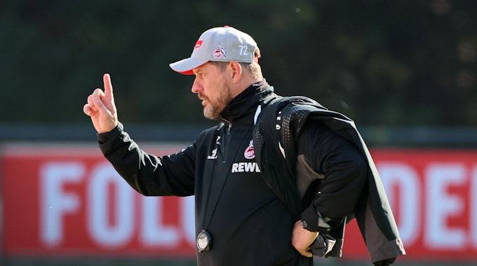 1. FC Köln, Training, Steffen Baumgart (1. FC Köln). 19.10.2022, Bild: Herbert Bucco
