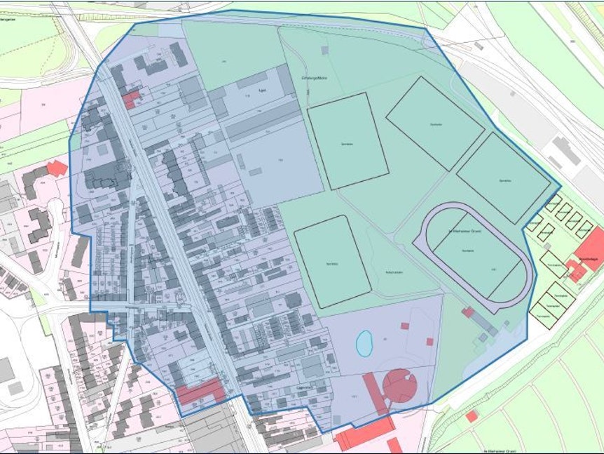 Ein Ausschnitt des Kölner Stadtplans mit einem Evakuierungsradius.