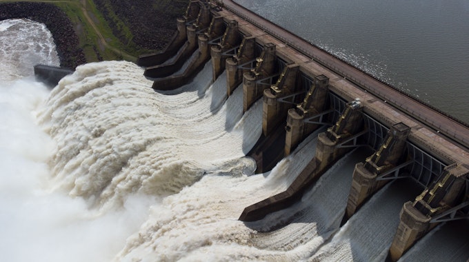 Blick auf das Wasserkraftwerk Tucurui, das eine Leistung von 8370 MW hat. Laut der US-Energy Information Administration ist Tucurui am Tocantins-Fluss unter den zehn größten Wasserkraftwerken auf der Welt. +++ dpa-Bildfunk +++