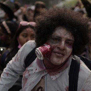 In Mexiko-Stadt verkleiden sich die Menschen als Zombies.
