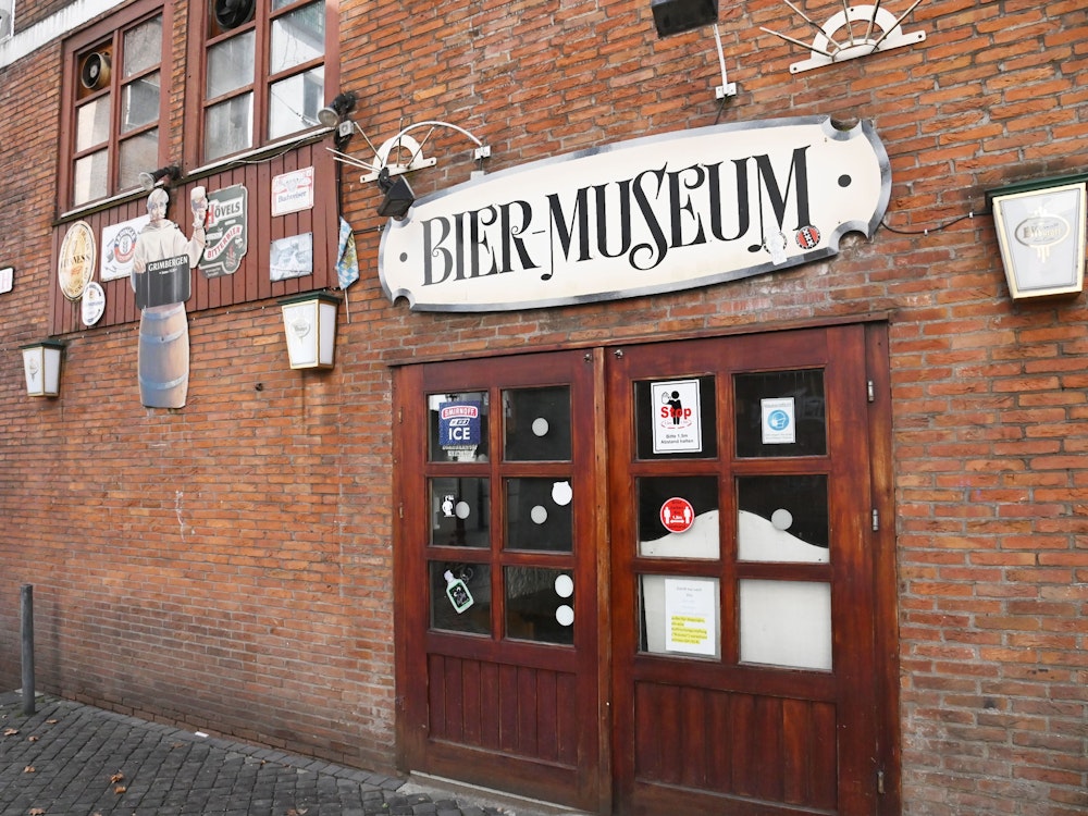 Der Eingang zum Biermuseum in der Kölner Altstadt.