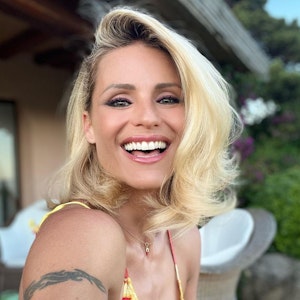 Michelle Hunziker auf einem Instagram-Selfie vom Juli 2022.