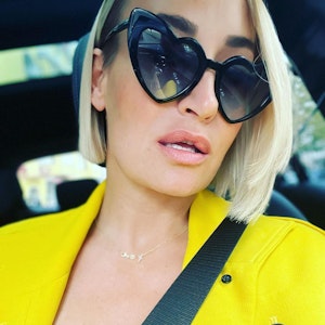 Sarah Connor auf einem Instagram-Selfie vom Oktober 2022 im Auto.