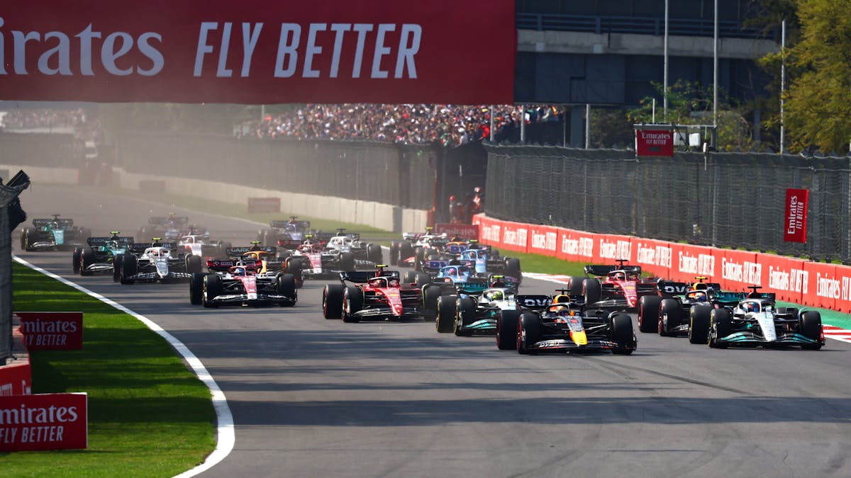 Das Fahrerfeld beim Grand Prix in Mexiko.