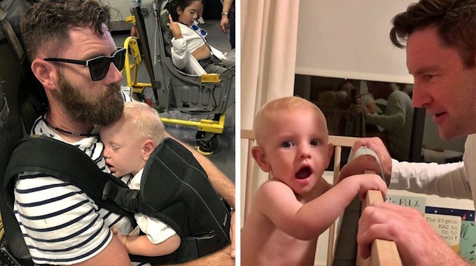 Ein Vater aus Arizona überrascht seinen elf Monate alten Sohn Theo mit krasser Veränderung.