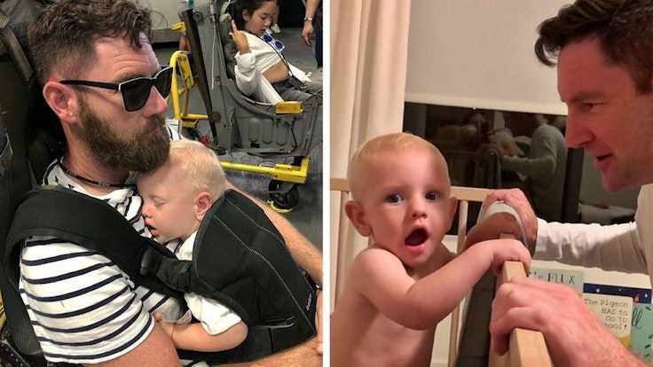 Ein Vater aus Arizona überrascht seinen elf Monate alten Sohn Theo mit krasser Veränderung.