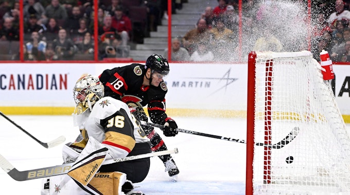 NHL: Tim Stützle trifft gegen die Vegas Golden Nights, verliert am Ende aber trotzdem mit den Ottawa Senators.