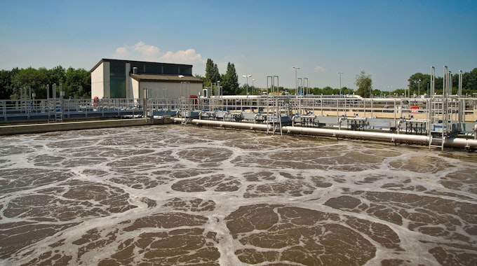 Das Bild zeigt das Klärwerk Stammheim der Stadtentwässerungsbetriebe Köln.&nbsp;
