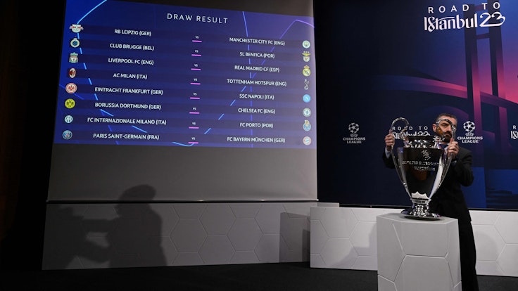 Die Achtelfinal-Paarungen der Champions League nach der Auslosung am 7. November 2022 im Überblick.