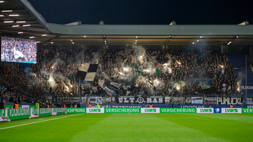 Trotz großem Fan-Support: Borussia Mönchengladbach hat am Dienstag (8. November 2022) beim VfL Bochum 1:2 verloren.