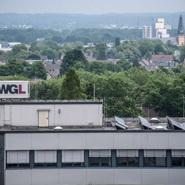 Die WGL-Verwaltung mit Photovoltaik-Anlage auf dem Dach.