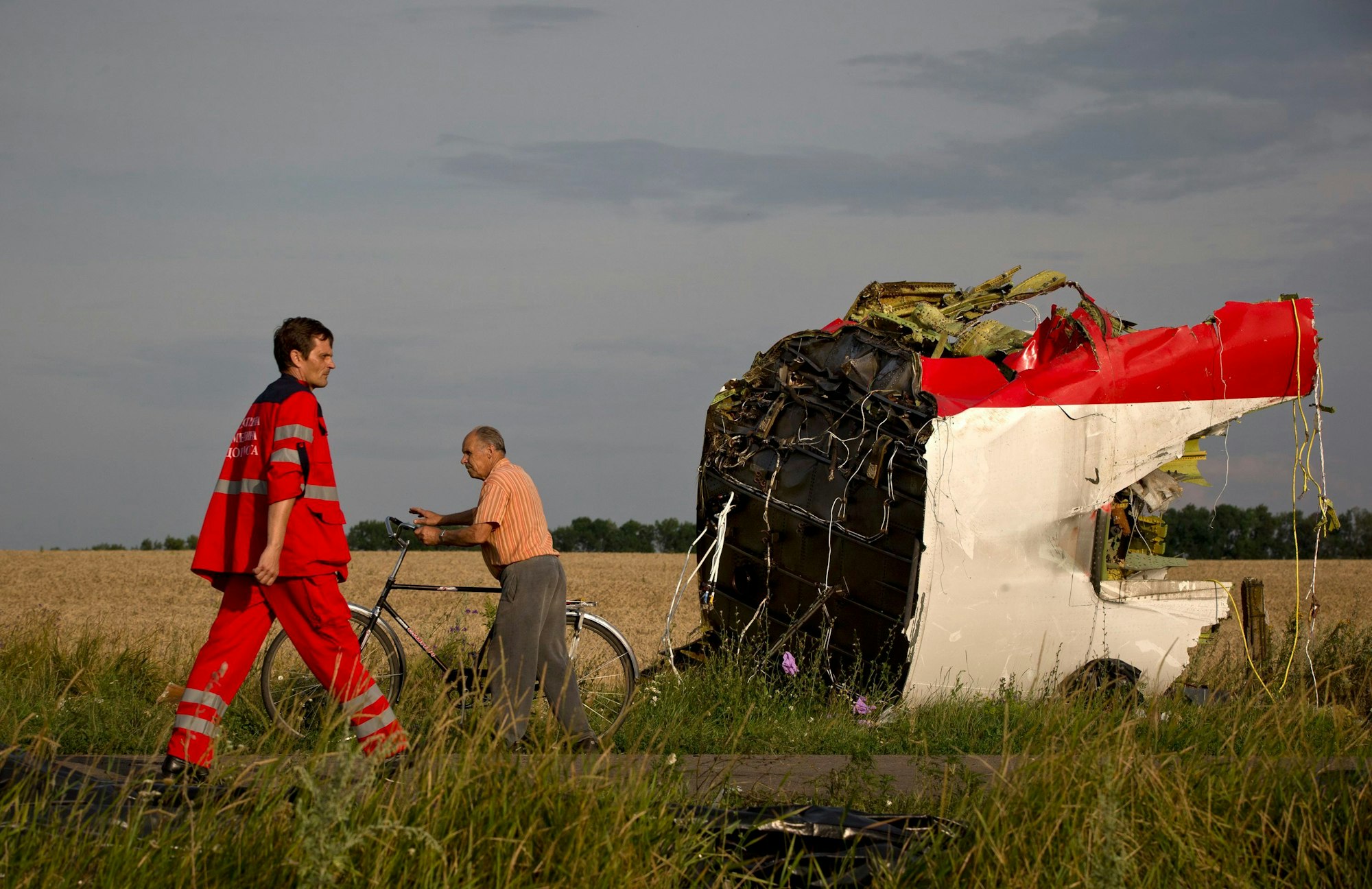 Die Absturzstelle von Flug MH17