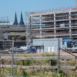 28.06.2022, Köln: Baugebiete im Mülheimer Süden. Im Bild das Areal des Euroforum Nord. Foto: Michael Bause