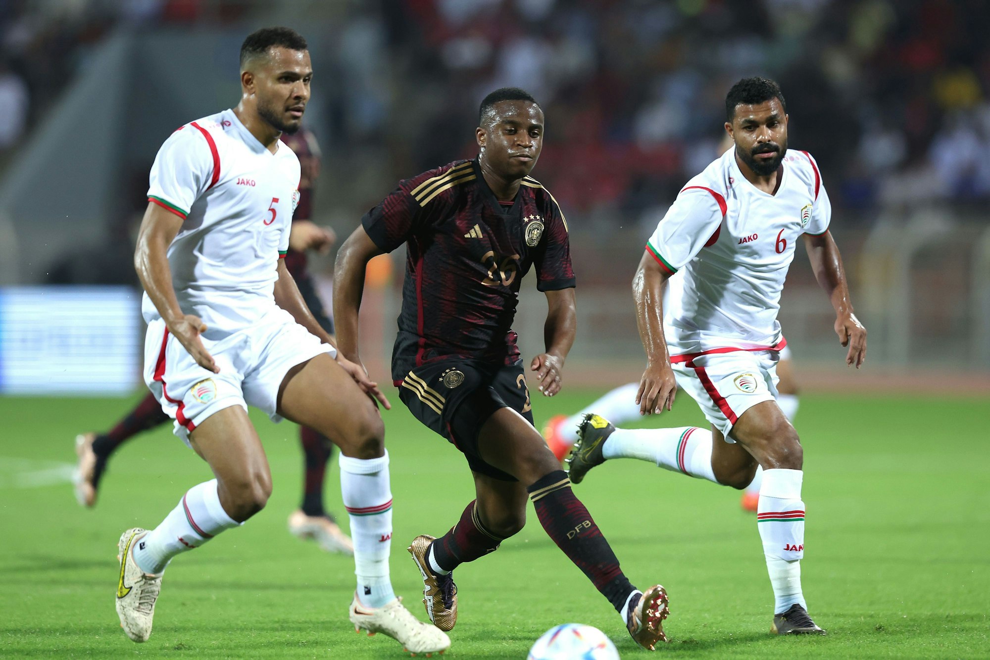 Youssoufa Moukoko im Spiel gegen den Oman.