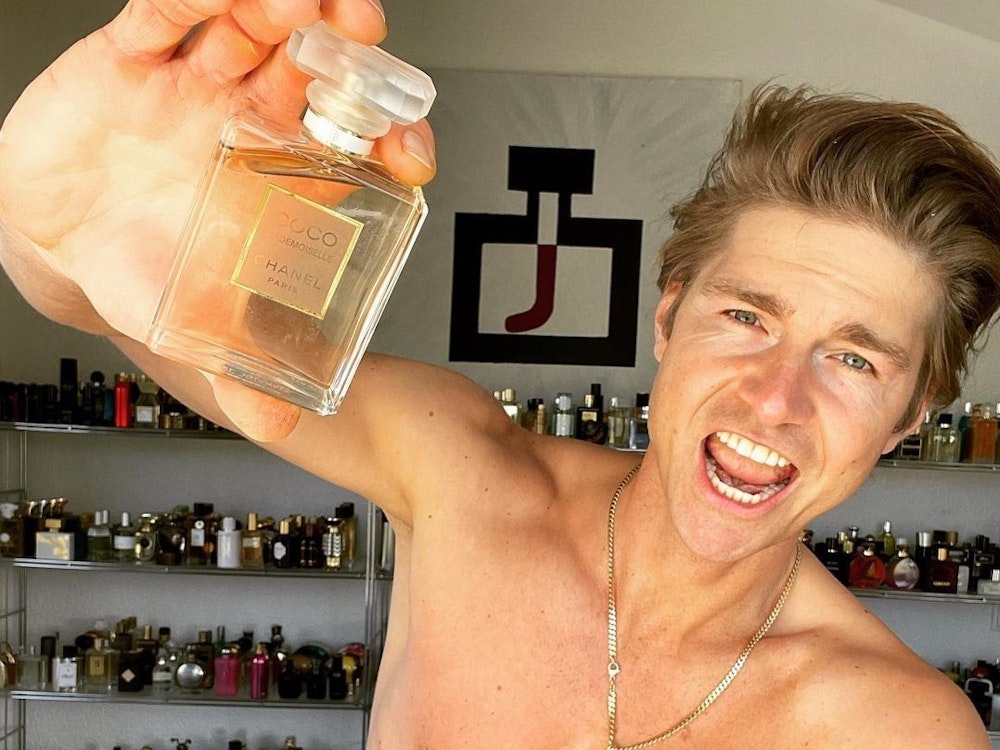 Parfüm-Influencer Jeremy Fragrance (33) auf einem Instagram-Selfie am 10. November 2022. Dem extrovertierten Duft-Influencer folgen fünf Millionen Menschen bei TikTok, zwei Millionen bei YouTube und mehr als 600.000 bei Instagram.