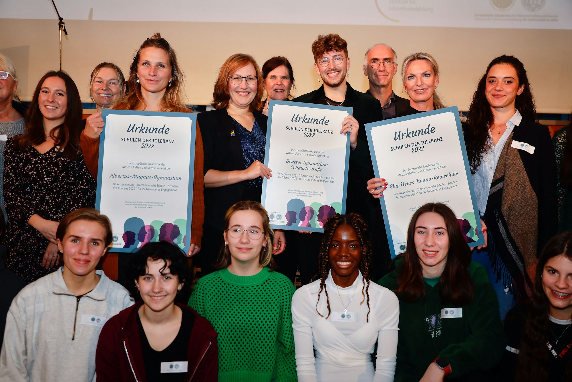 Zu Verleihung der Toleranzpreise kamen Schülerinnen und Schüler, Lehrerinnen und Lehrer der Preisträger-Schulen ins Wallraf-Richartz Museum.