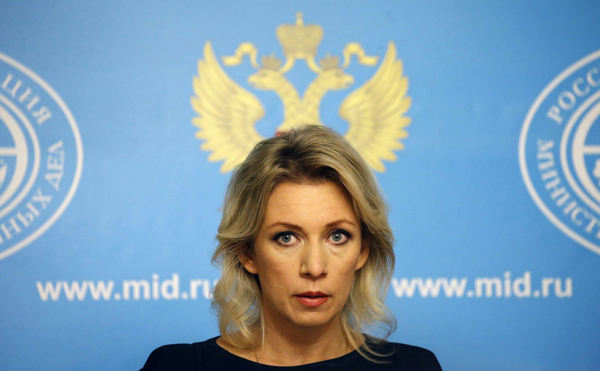 Maria Sacharowa, die Sprecherin des russischen Außenministeriums, am 6. Oktober 2015.