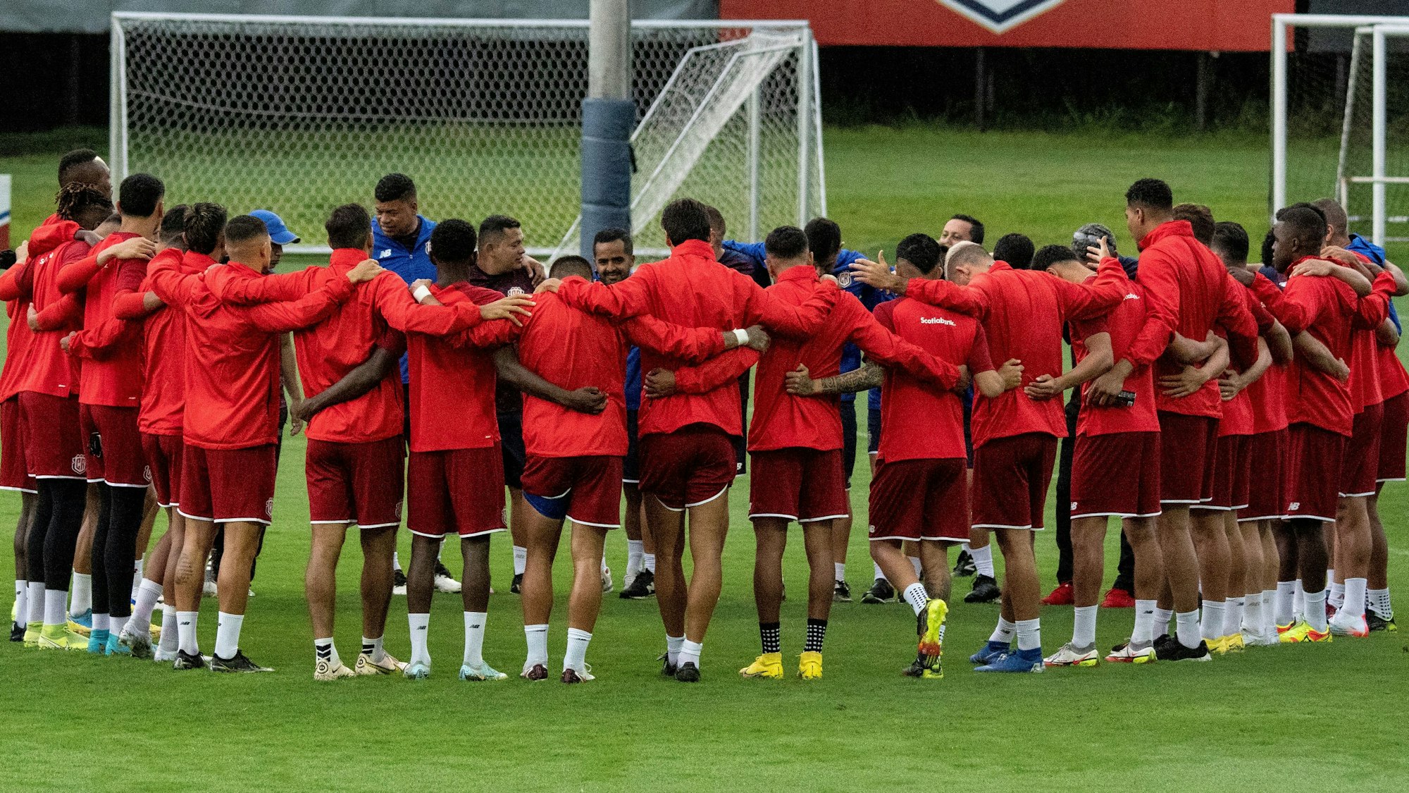 Die Nationalmannschaft von Costa Rica am 7. November 2022 bei einer Trainingseinheit.
