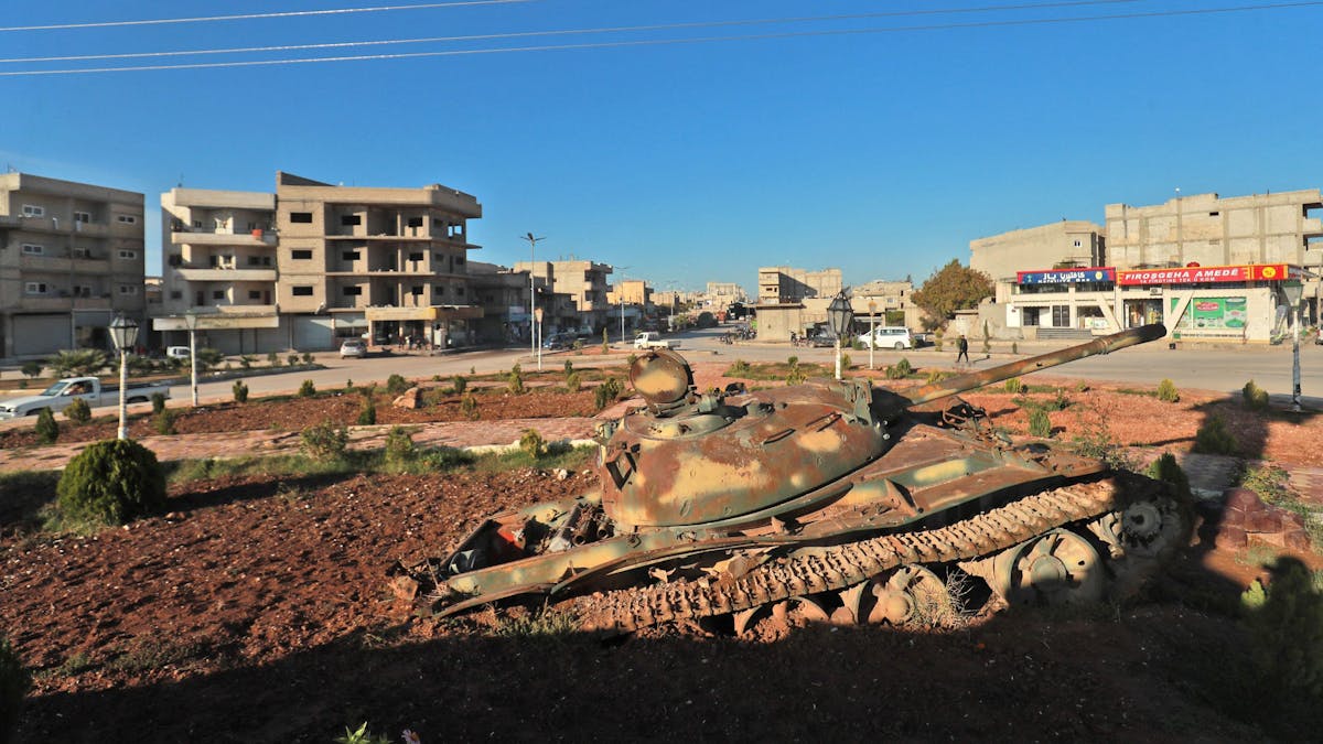 Die kurdische Stadt Kobane ist vom Krieg gezeichnet. 