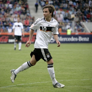 Deutschlands WM-Held von 2014, Mario Götze. Hier bei der U17-Nationalmannschaft am 18. Mai 2009.
