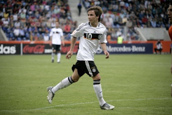 Mario Götze bei der Deutschen U17-Nationalmannschaft.