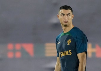 Cristiano Ronaldo im Training von Portugal.