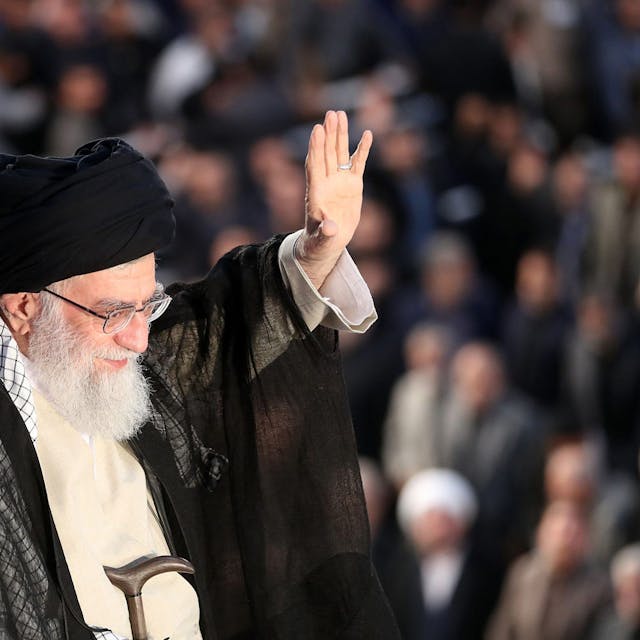 Ayatollah Ali Chamenei bei einem Auftritt in Teheran.