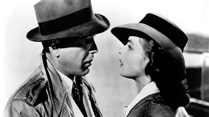 Humphrey Bogart und Ingrid Bergman in Casablanca (1942; Warner Studios)