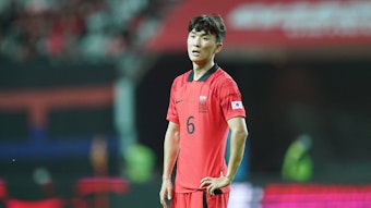 In-beom Hwang, hier am 27. September 2022 bei einem Länderspiel zwischen Südkorea und Kamerun, soll bei Borussia Mönchengladbach ein Thema sein.