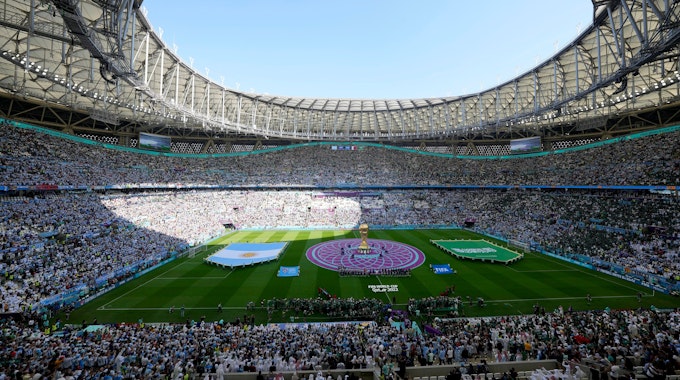Fußball-WM in Katar: Blick ins Stadion in Lusail