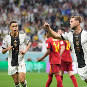 Niclas Füllkrug bejubelt sein Tor im WM-Spiel gegen Spanien.
