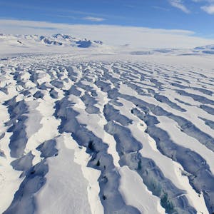 Undatierte Aufnahme der Terra Nova Bay, die den Permafrost in der Antarktis zeigt.&nbsp;&nbsp;