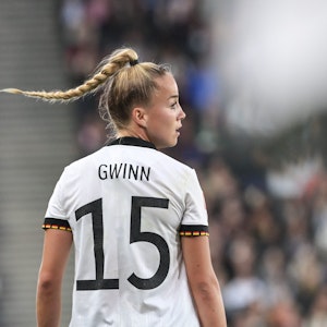 DFB-Nationalspielerin Giulia Gwinn im EM-Halbfinale der Frauen am 27. Juli 2022 gegen Frankreich (2:1).