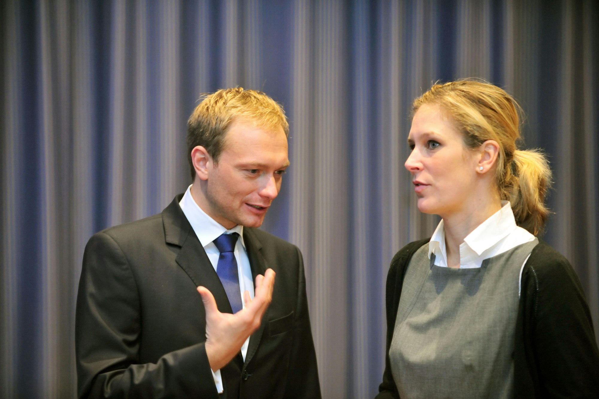 Christian Lindner (l), und die FDP-Abgeordnete Silvana Koch-Merin 2009 in Berlin.