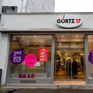 05.12.2022, Köln: Görtz-Filiale in der Ehrenstraße. Schuhhändler Görtz schließt nach Insolvenz erste Filialen. Foto: Uwe Weiser