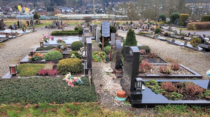 Der Friedhof Heistert in Kall.
