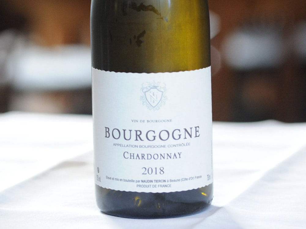 2018 Bourgogne Chardonnay/ Naudin Tiercin/ Burgund/ Frankreich/ Galeria Kaufhof/ 9,99 Euro
